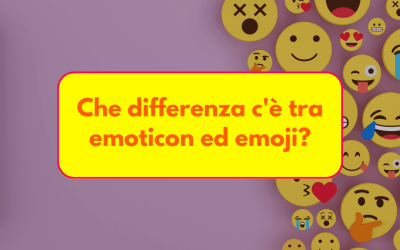 C’è differenza tra Emoji e Emoticon?